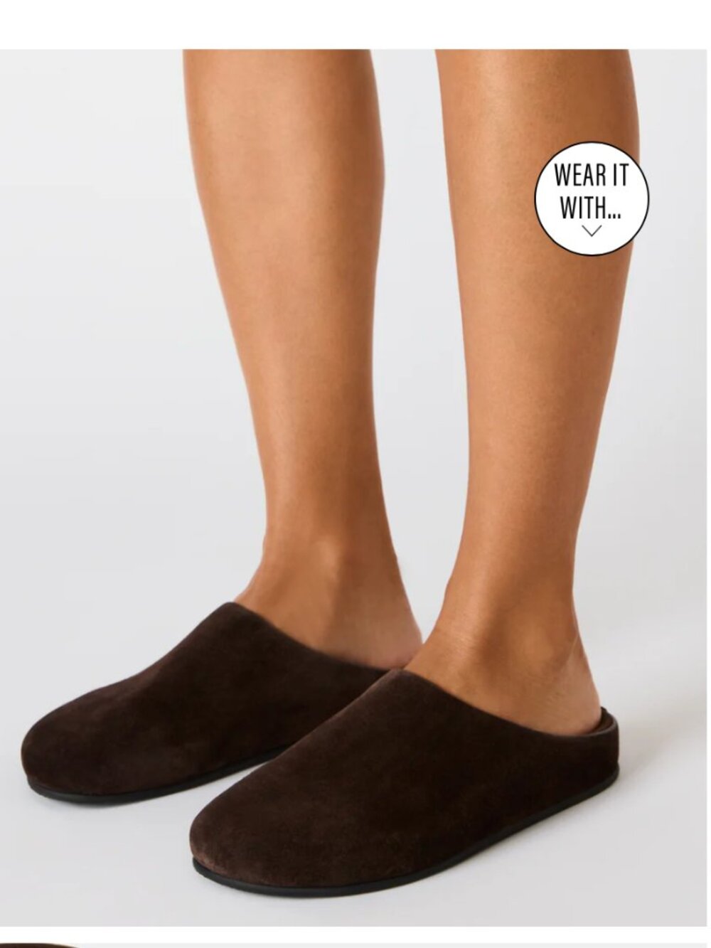 Steve Madden FERN BROWN SUEDE MULE SLIP ON